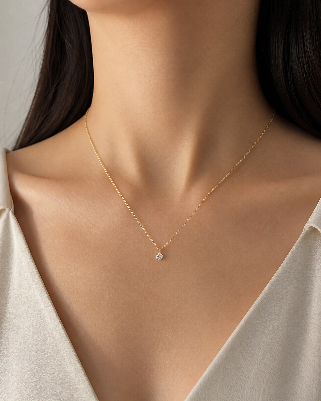 Solis Solitaire Necklace